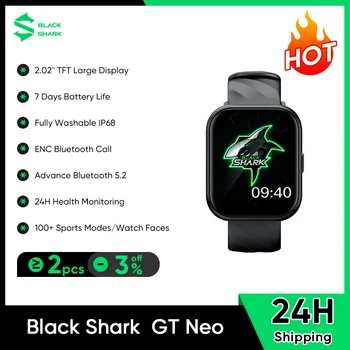 Új Fekete Cápa BT Neo Smartwatch 2.02