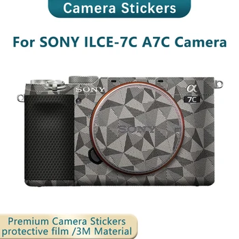 A Sony ILCE-7C ILCE-A7C A7C Anti-Semmiből Kamera Lencséje Matrica Kabát Wrap Védőfólia Testet Védő Bőr Borító ILCE-A7C A7C