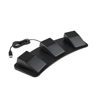 USB-Tripla Méteres Váltó Vezérlő Gomb testre Szabott Gaming Billentyűzet Multimédia Action Pedál Számítógép