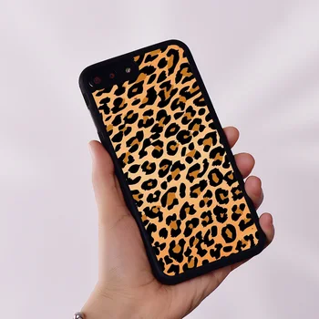 Vadvirág Szilikon Gumi Telefon burkolata az iPhone 6 6 7 8 Plusz X XS XR 11 12 13 14 Mini Pro Max Leopard
