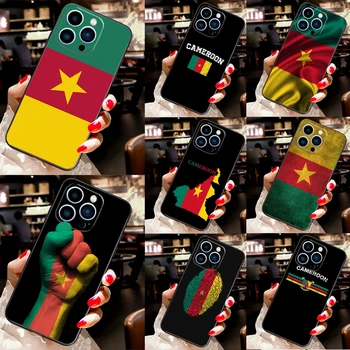 Köztársaság Kamerun Zászló Telefon tok Apple iPhone 15 14 12 Pro Max 7 8 Plusz X XS XR SE 2020 11 13 Pro Max Cover coque közelében
