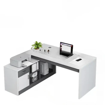 Modern Személyzet Irodai Asztalok Asztal Egyszerűség Főnök Számítógép Irodai Asztalok Ügyvezető Secretaire Irodák Meuble Otthon Bútor