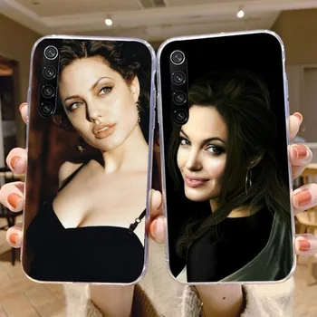 Angyal Jolie Mobil Telefon Esetében a Xiaomi 13 Lite 12 11T 10 9 Redmi Megjegyzés 12 11 10 10 Pro 9 9A 8 Egyértelmű hátlapot Érdekesség