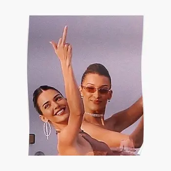 Kendall Jenner Bella Hadid Vicces Plakát Nyomtatás Szoba Kép Haza Modern Art Dekor, Fali Vintage Dekorációs Festés Nincs Keret