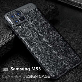 A Samsung M53 tok Samsung Galaxy M53 M 53 5G Capas Páncél Ütésálló Telefon Lökhárító TPU Bőr A Fundas Samsung M53 Borító