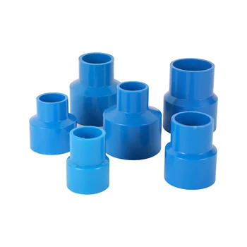 Lakberendezési 20/25/32/40mm PVC Kék Egyenesen Csökkenti a Kapcsolat Közös Víz Cső Javítás Adapter DIY Polc Szerelvények 1/10db