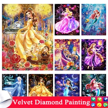 Disney Gyémánt Festmény Rapunzel Elsa Új Gyűjtemény 2023 Mozaik Képregény keresztszemes Készlet Enbroidery Hercegnő, Ünnep, Ajándék, zy484