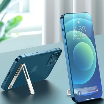 Univerzális Mobil Telefon készenléti iPhone Samsung Összecsukható Állítható Ragasztott Ragasztás Vissza Állvány Alumínium Állvány Jogosultja