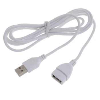 Új Fehér USB Hosszabbító Kábel Extender Egy Férfi-Nő 1,5 M 5ft