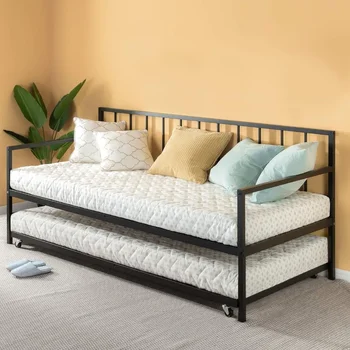 Fém gyerek kanapé görgős/acél szalag support/könnyen szerelhető, dupla ágy gyermek ágy