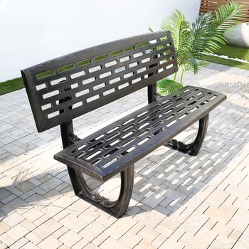 Park szék, pad tér udvar udvar alumínium ötvözet szabadidő kovácsoltvas hosszú karosszék karosszék