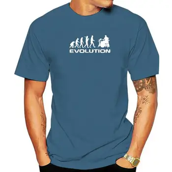 Dobos Evolúció Vicces, Zene, Humor Dob póló Grafikus Pamut Streetwear Rövid Ujjú Harajuku Túlméretezett póló Férfi ruházat