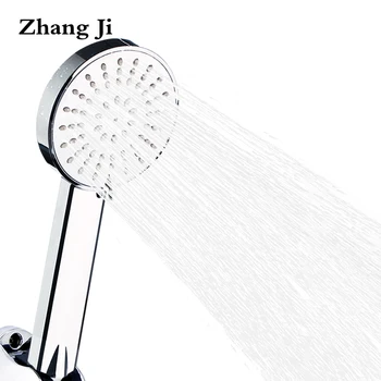 ZhangJi 3 Mód Állítható Spray zuhanyfej Nagy Panel Kör Sprinkler Fej, Fúvóka ABS Chromeplate zuhanyfej