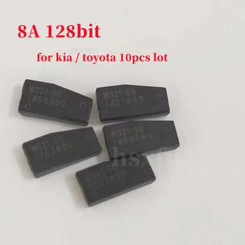 10db/sok Eredeti 8A 128 bites CHIP Kulcs Transzponder indításgátló Chip Toyota KIA transzponder Chippel