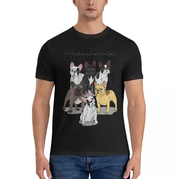 FRANCIÁK póló Férfi 100% Pamut Humor T-Shirt-Sleeve Bulldog Pólók Rövid Ujjú Ruha Születésnapi Ajándék