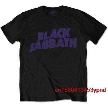 fekete férfi póló Sabbath Klasszikus Hullámos Logo Férfi Póló (Nagy) női póló