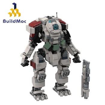 BuildMoc Titanfall 2 Scorch Titán Mecha építőkövei Meghatározott Harci Robot Katonák Tégla Játék DIY Játék Gyerekeknek, Születésnapi Ajándék