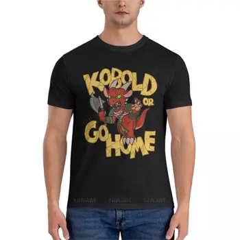 póló, férfi pamut Kobold, vagy Menj Haza Klasszikus Póló, gyorsan száradó t-shirt fruit of the loom mens t-ing, fekete polót