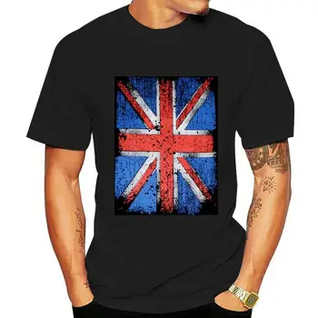 T-Shirt Anglia Lobogó Union Jack-Méretek: S, Hogy XXXL Póló Pamut Testreszabása