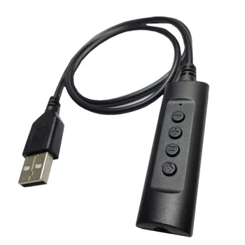Külső USB Egyetlen Lyuk hangkártya Fejhallgató Mikrofon 2-in-1 laptop, Asztali Számítógép Külső Átalakító 3,5 mm-es
