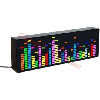 Színes LED-zenei spektrum elektronikus óra -, hang-aktivált ritmus fény, 1624RGB pickup légkör szint kijelző