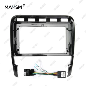 MAMSM Autó Keret Fascia Adapter Canbus doboz Android Rádió Dash Illeszkedő Panel Készlet Porsche Cayenne 2002-2009 9 inch