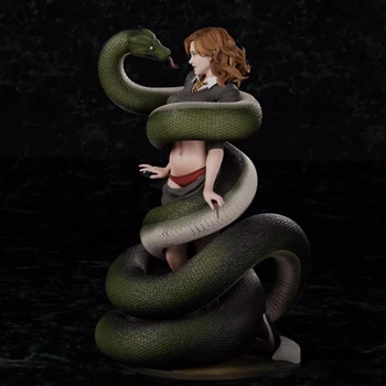 Gyanta Ábra Fantasy, Magical Girl, A Kígyó 1/24 Skála Össze Miniatúrák Modell Kit Összeszerelt Festetlen Szobrait Játékok