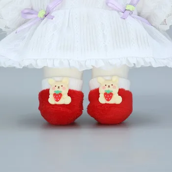 Puha Baba Mini Cipő 20cm Babák Nyúl Maci Plüss Játék, Cipő, Aranyos Babák Kiegészítők Gyerek Játékok