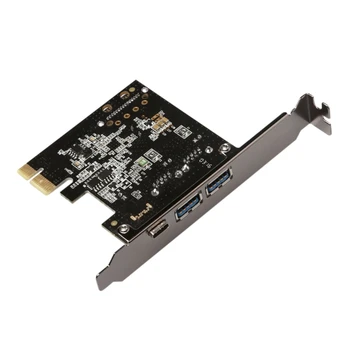 PCIE-2A1C, hogy USB3.1 C Típusú Előlapi Csatlakozó PCIE USB3.0A bővítőkártya