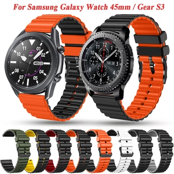 22mm Puha Szilikon Smartwatch Szíj, A samsung Galaxy Wtch 46mm Felszerelés S3 Karkötő Karkötő Szíj, a Galaxy Óra 3 45mm Correa