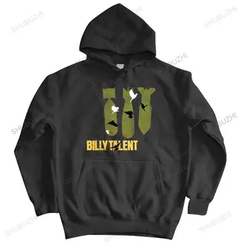 Új Billy Talent Híres Énekes Borító Logo Férfi Fekete kapucnis nagyobb Méretű Király Slim Fit Levelet Animeed kabát ruhák, felsők