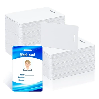 PVC-Kártyát A Nyílásba, Puncs,Standard CR80 30Mil Nyomtatható Műanyag Fotó AZONOSÍTÓ Jelvény Függőleges Üzleti Kártyák