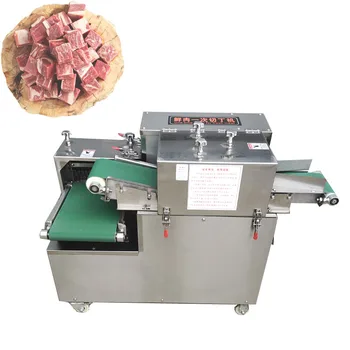 Ipari Friss Hús Kocka Kockázás Gép Automatikus Rozsdamentes Acél Hús Dicer Kockára Vágott Húst Vágógép