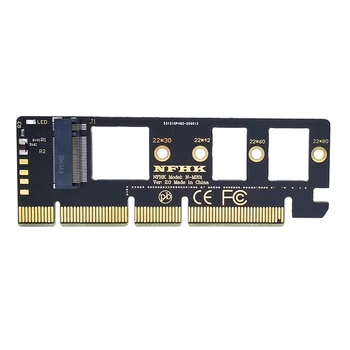 2X bővítőkártya M. 2 NVME SSD PCIE 3.0 X16/X8/X4 Asztali SSD Adapter Kártya Támogatás 2230 2242 2260 2280 Méretű SSD
