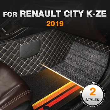 Autó Szőnyeg Renault Város K-ZE 2019 Egyéni Auto Láb Párna Autó Szőnyeg Fedél Belső Kiegészítők