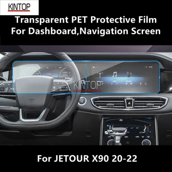 A JETOUR X90 20-22 Műszerfal,Navigációs Képernyő Átlátszó PET Védőfólia Anti-semmiből Tartozékok Refit