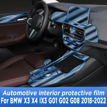 A BMW X3 X4 IX3 G01 G02 G08 2018-2022 Ajtót középkonzol Média Műszerfal Navigációs TPU Anti-semmiből Védő Fólia