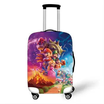 SUPER MARIO Csomagtér Fedél Bőrönd Utazási Kellékek Rugalmas Porvédő 18