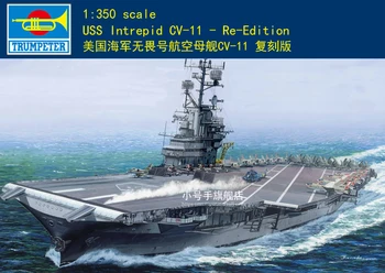Trombitás 05618 1:350 skála USS intrepid CV-11 Újbóli Kiadás modell készlet