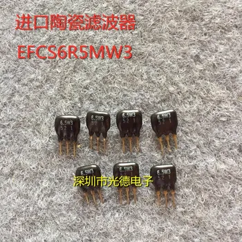 100/ EFCS6R5MW3 behozott kerámia szűrő 6.5W3 6.5 MHZ 6.5 M egyenes dugó 3 láb fekete